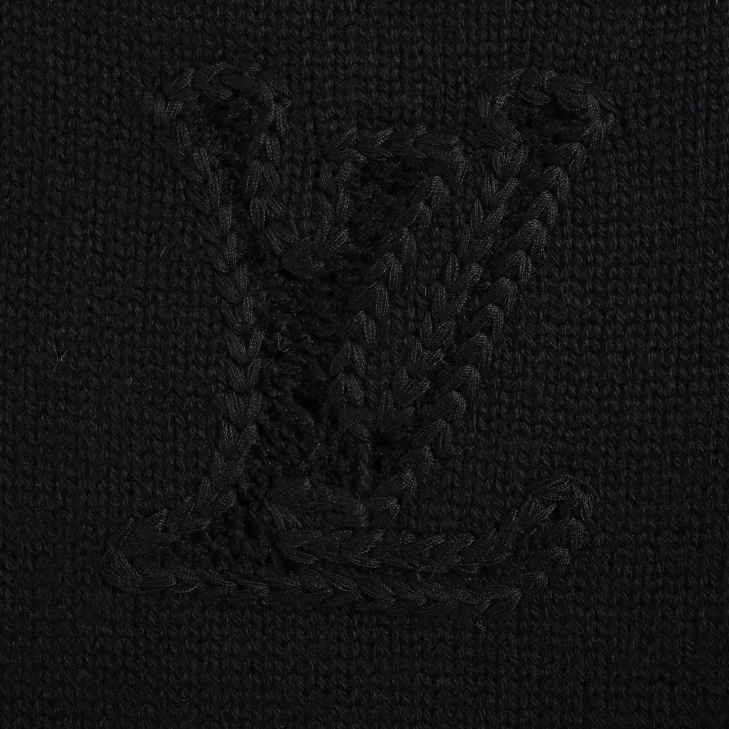 Louis Vuitton/25Fw dark embroidered jacquard sweater